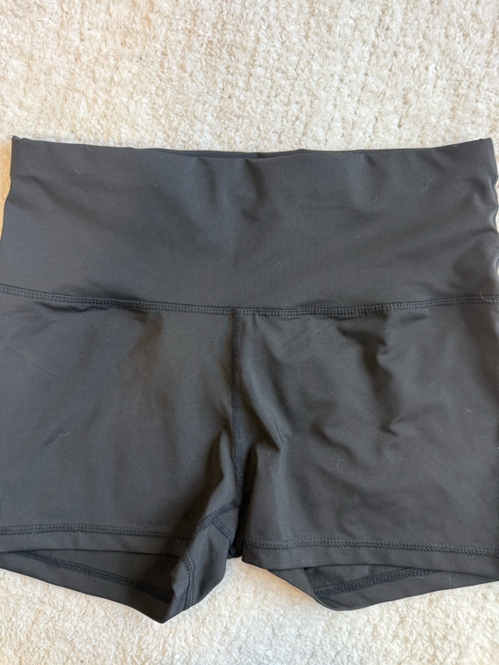 Black High-Waist Women’s Athletic Shorts